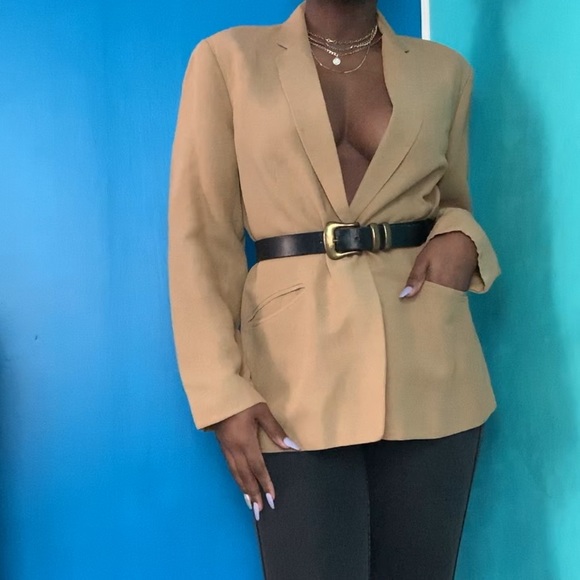 Ann Taylor Jackets & Blazers - Tan single button blazer